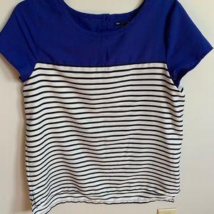 GAP Striped Short sleeve blouse